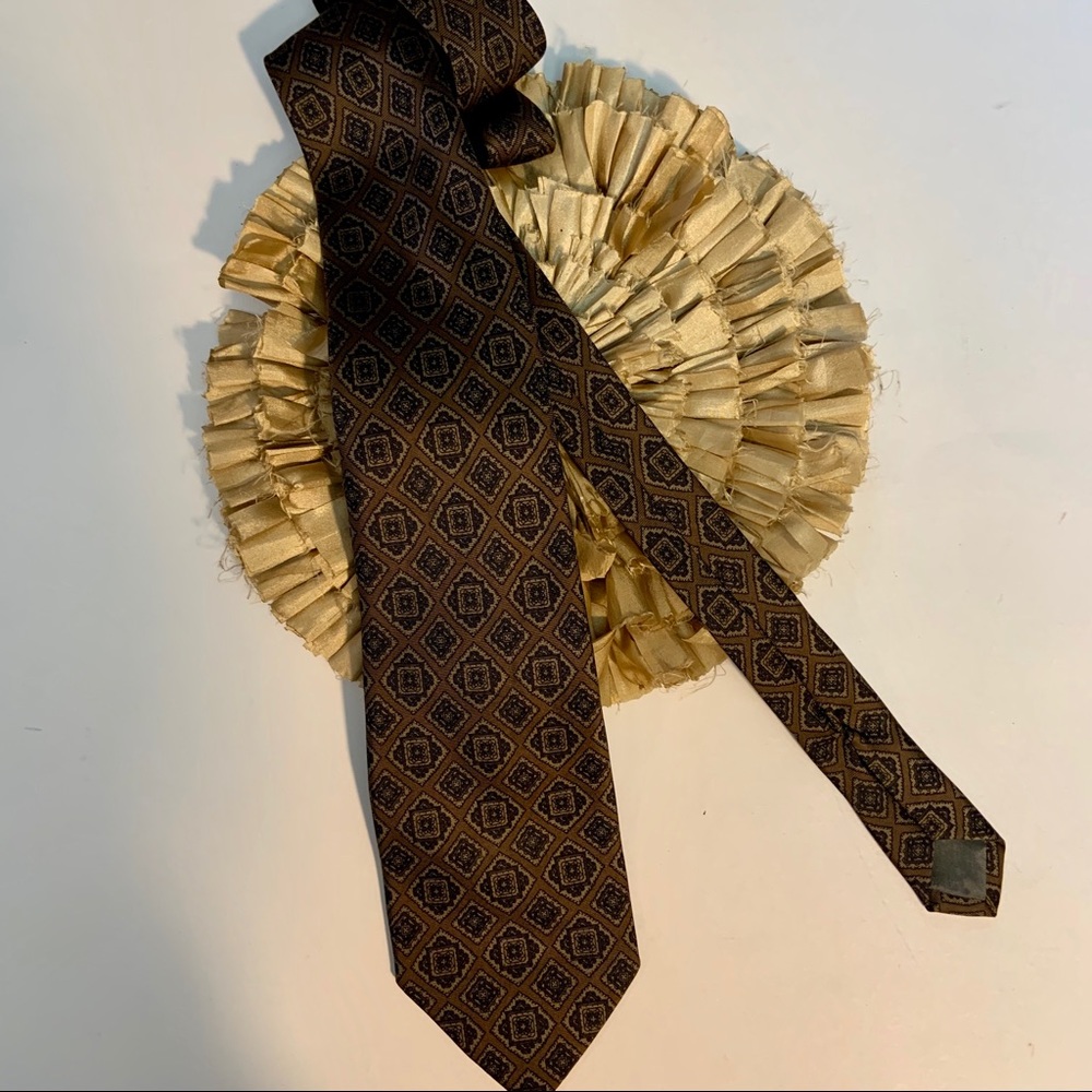 Fratelli Moda Handmade Italian Silk Brown Tie